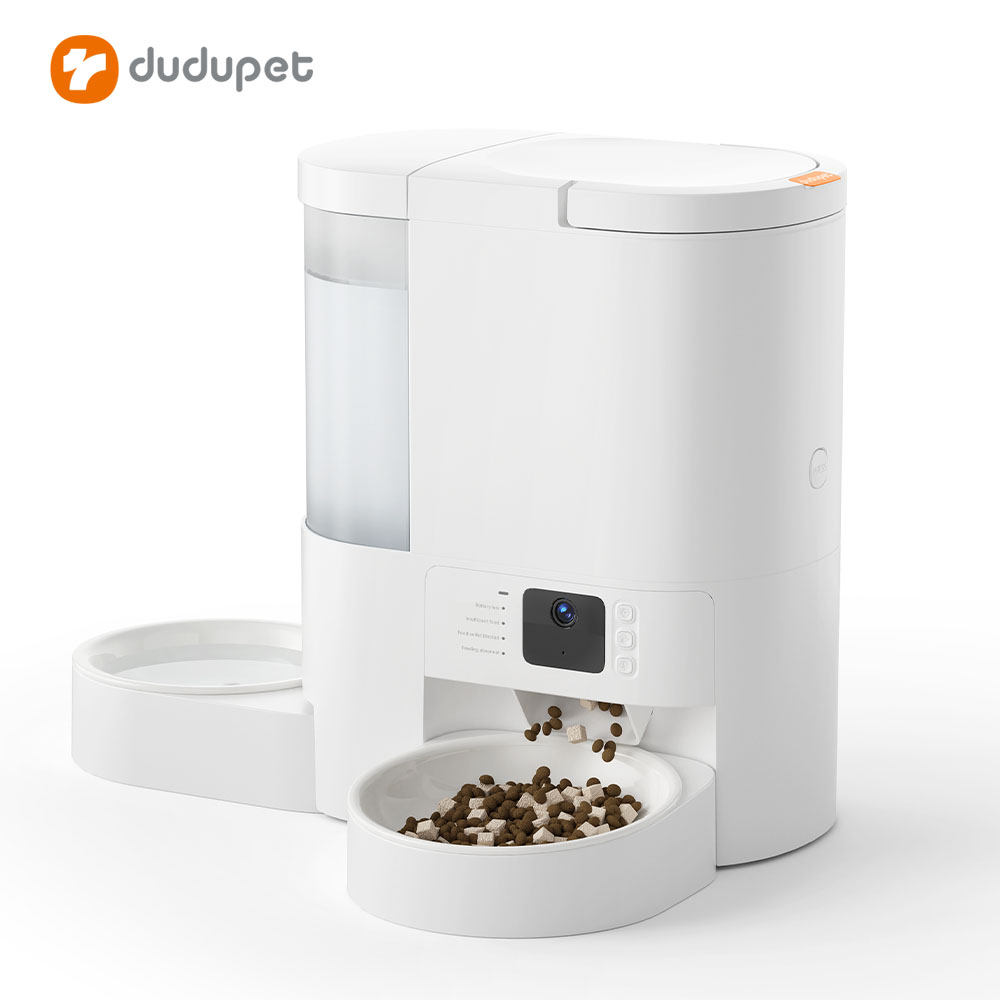 Dudupet New Arrival Smart All In One Pet Feeder & Water Dispenser Video 4L 3L Monitor Automatic Cat Feeder
