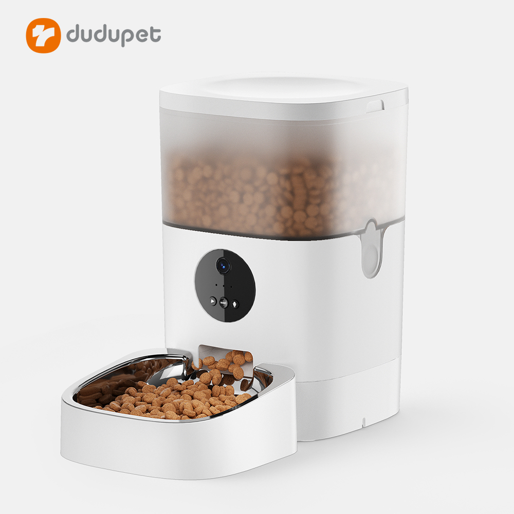 dudupet Smart Pet Food Feeder App Remote Feeding Machine 4L 6L 1080P Visual Automatic Pet Feeder  - DU4L-V/DU6L-V