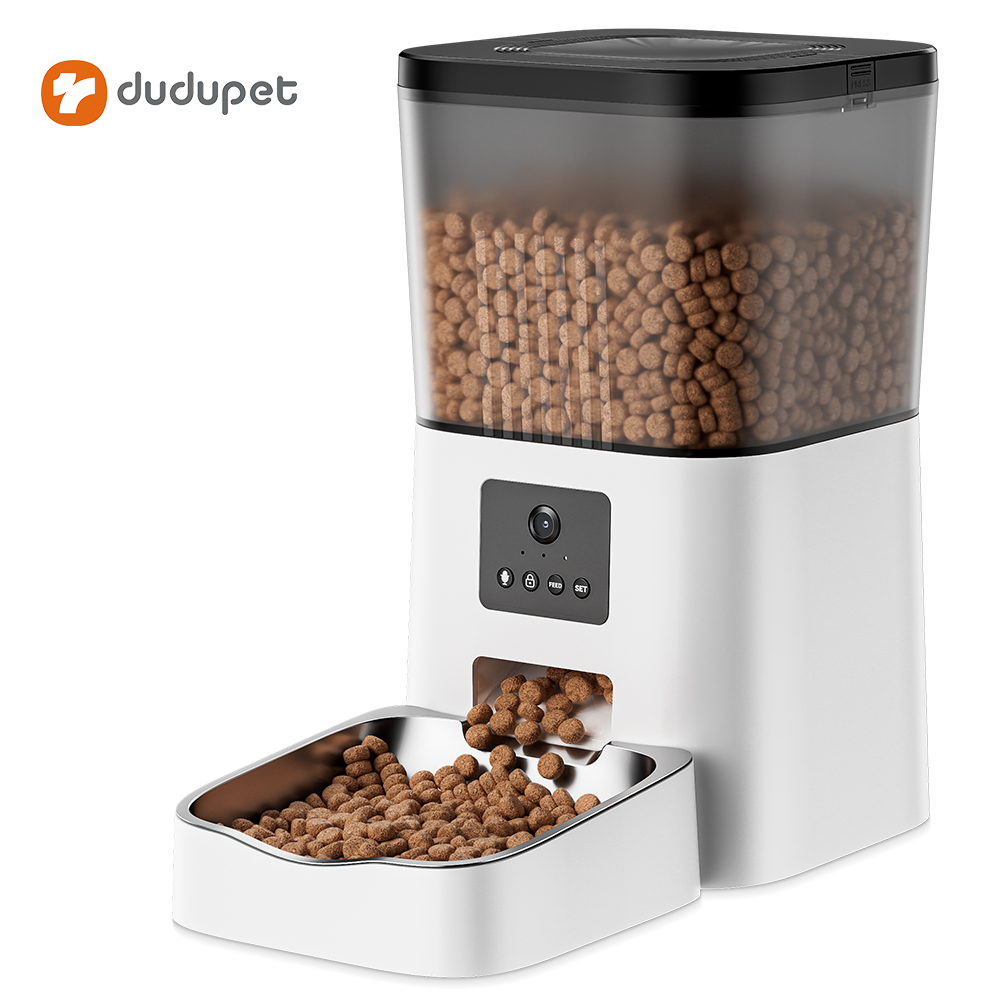 dudupet pet supplies Smart Intelligent Pet Food Feeder Automatic Feeding Machine For Pets With Camera - DU4LB-VS