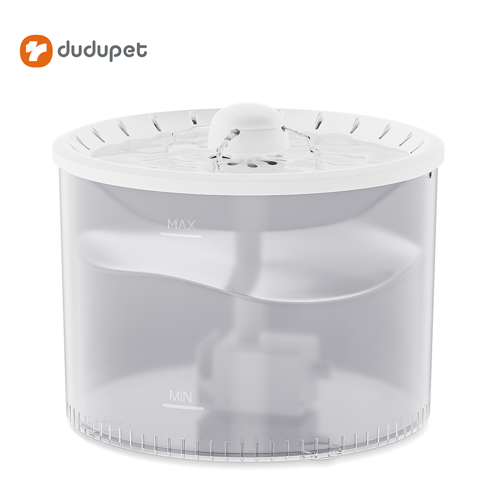 dudupet 3L Automatic Pet Water Feeder Transparent Wired Cat Drinking Dispenser Pet Fountain