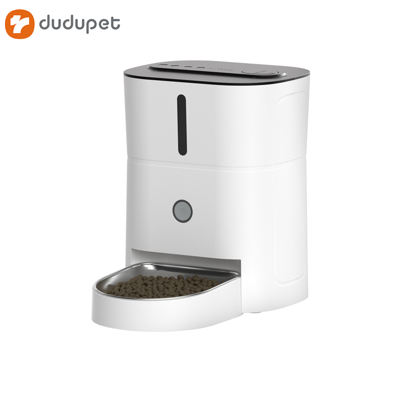  Dudupet Wifi 4L Cat Feeder 210+Days Long Batteries Anti-food Blockage Automatic Pet Feeder