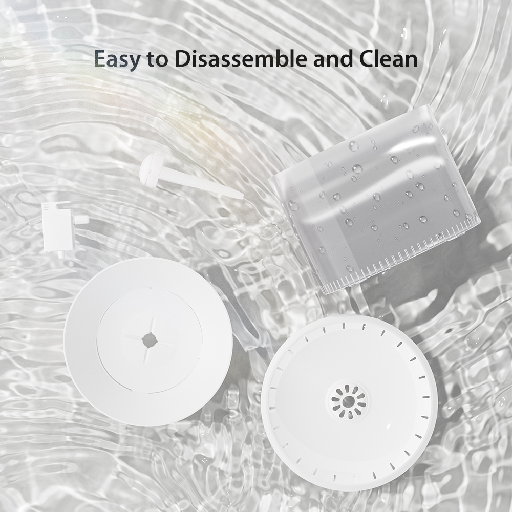 dudupet 3L Automatic Pet Water Feeder Transparent Wired Cat Drinking Dispenser Pet Fountain