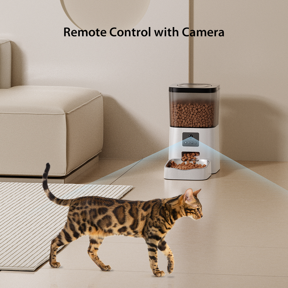 dudupet pet supplies Smart Intelligent Pet Food Feeder Automatic Feeding Machine For Pets With Camera - DU4LB-VS