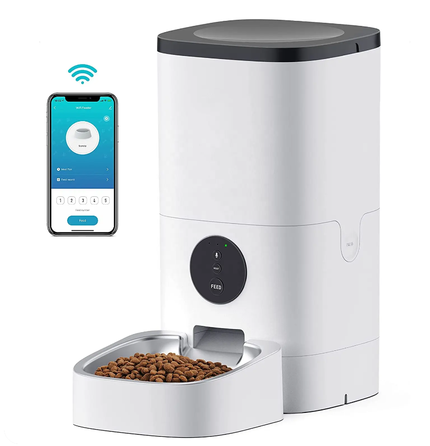 10s Voice Record Meal Call App Timing Feeding Smart Dog Feeder Dry Food Automatic Cat Feeder