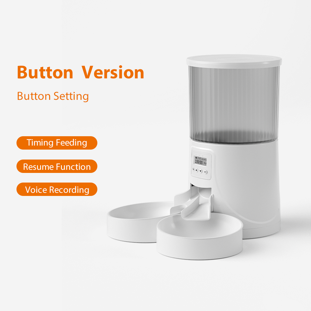 Automatic Feeding 24 Hour Real-Time Monitoring Smart Pet Feeder 4L Smart Dog Cat Feeder With Abs Material