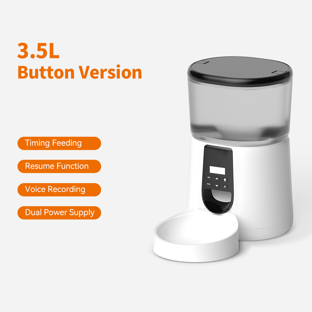 dudupet Automatic Cat Feeders With Two Way Voice Interative Camera Remote Control For Timed Meals- DU35L-VT