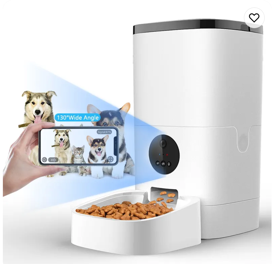 6L Full HD 1080P Video Camera Pet Bowls 8 Meals Per Day Voice Interaction Automatic Pet Feeder