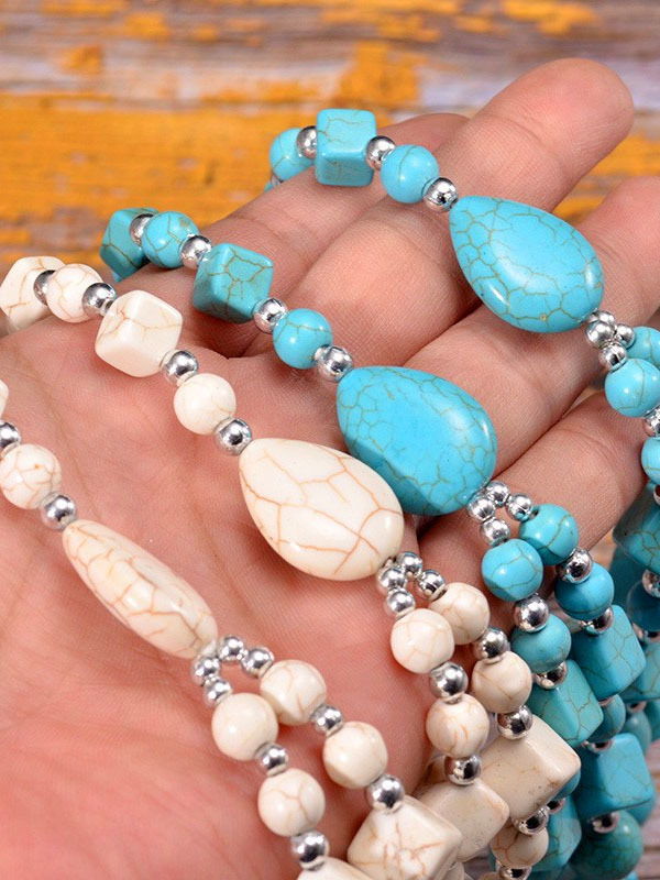 Bohemian Turquoise Irregular Necklace