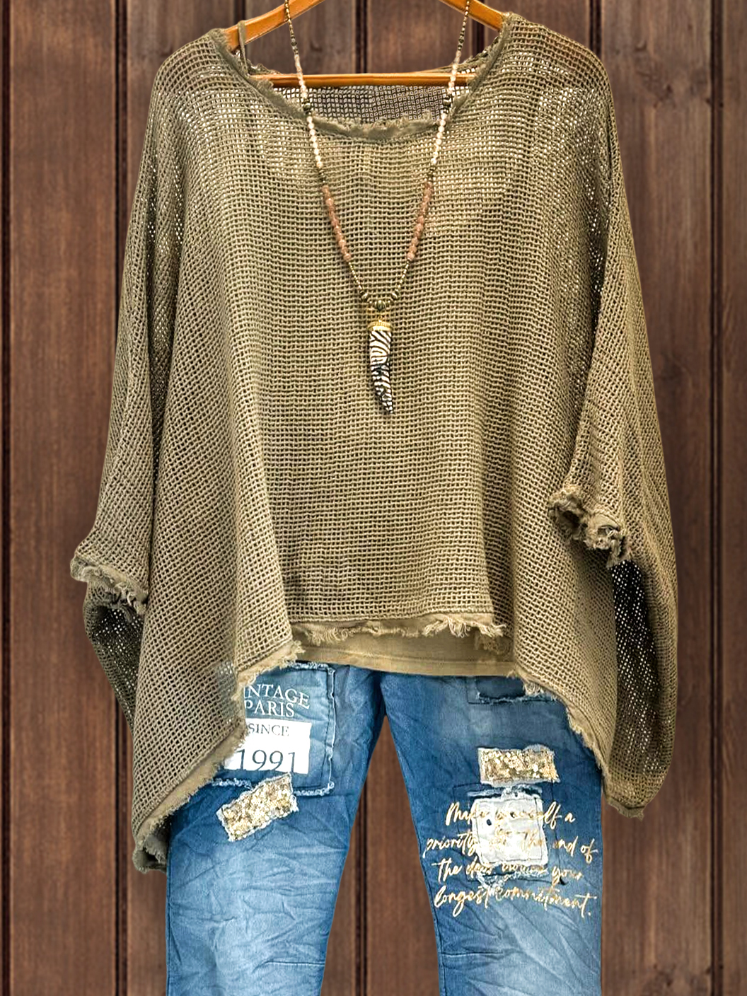 Loose Cotton Two-Piece Top