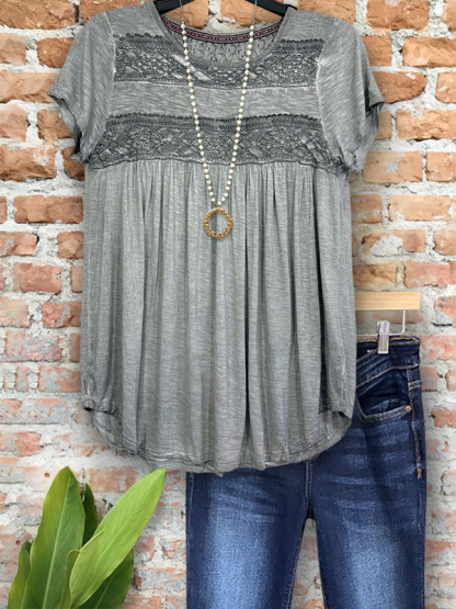 Casual Soft Webbing Ruched Top