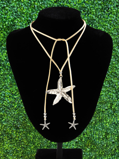 Bohemian Beach Starfish Pendant Necklace