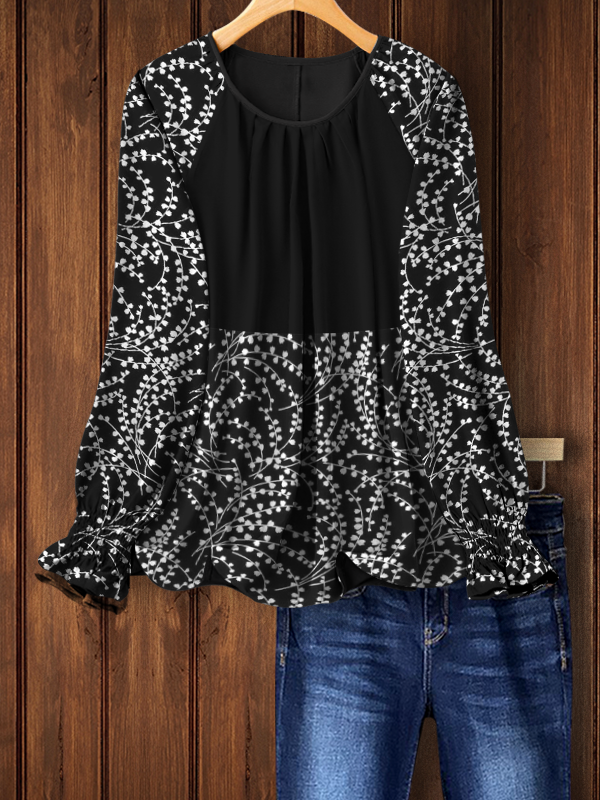 Women's top | Casual Elegant Floral Top |Website-shopcharmingrose
