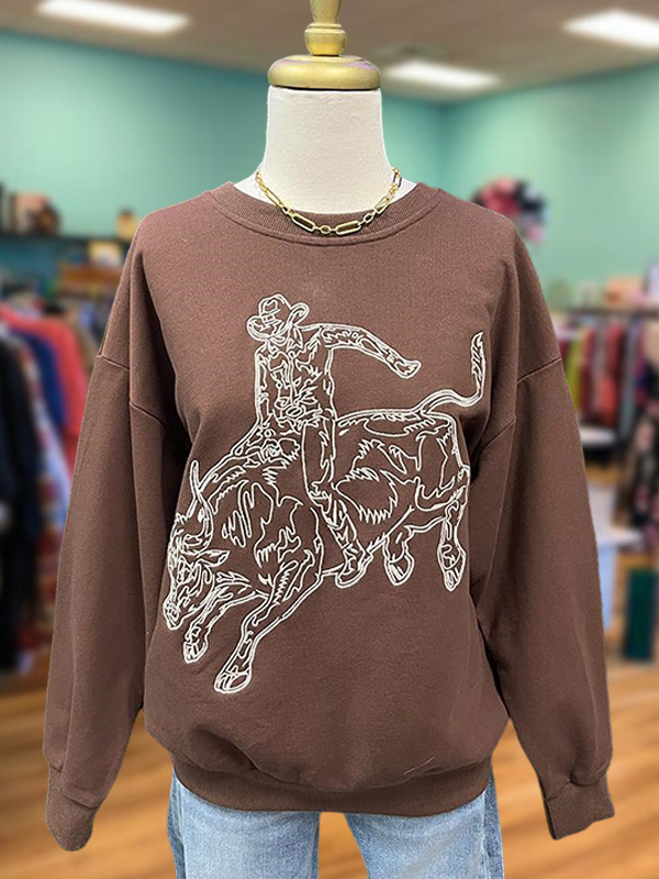 Retro Brown Sweatshirt