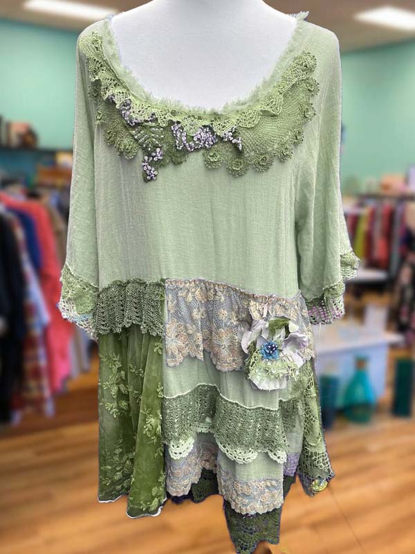 Retro Gentle Lace Splicing Dress