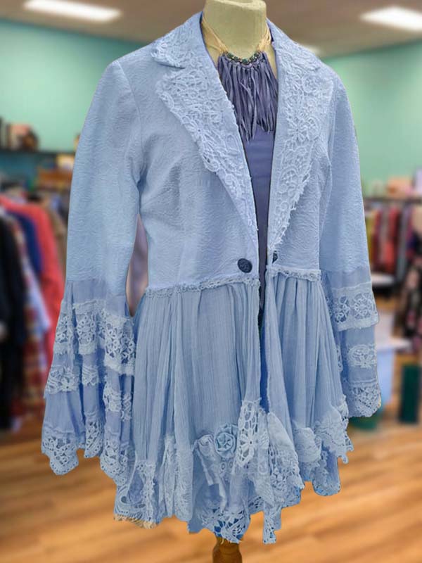 Vintage Lace Patchwork Blazer