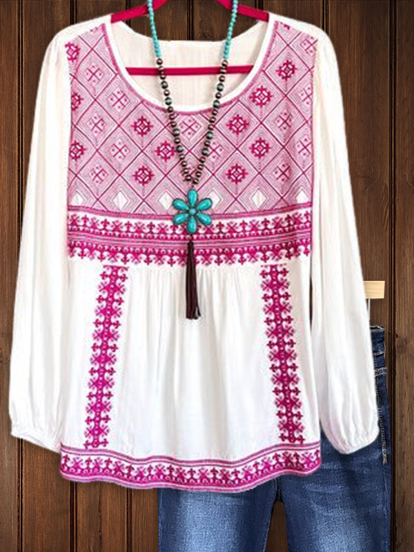 Ethnic Print Top