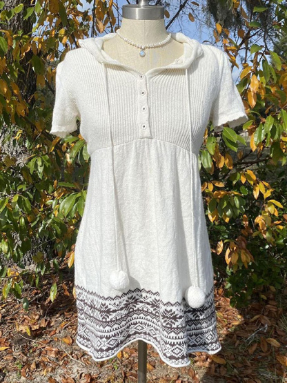 Casual Holiday Ethnic Knitted Hoodie