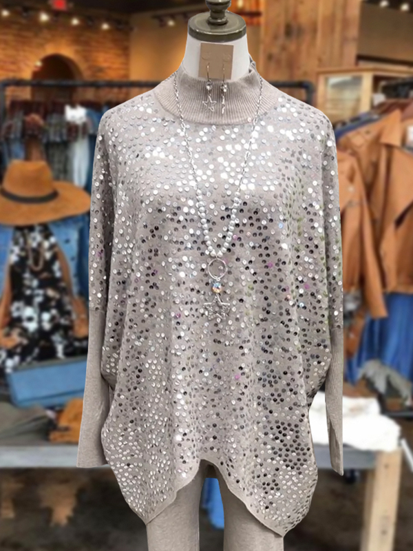Loose Sequin Sweater