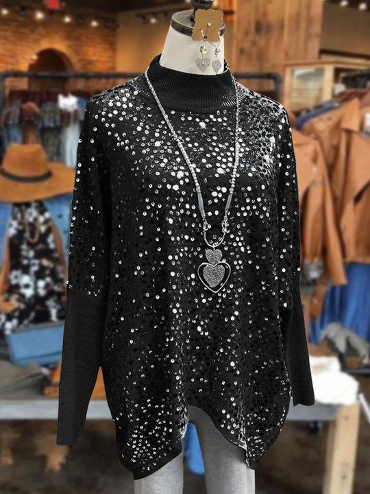 Loose Sequin Sweater