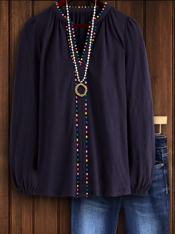 Women's top | Sweet V-Neck Top |Website-shopcharmingrose