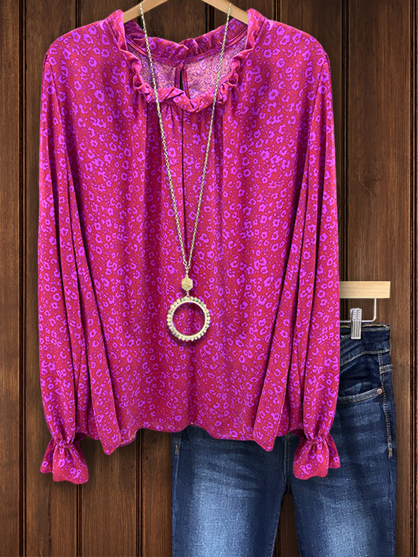Women's top | Elegant Lace Crew Neck Top |Website-shopcharmingrose