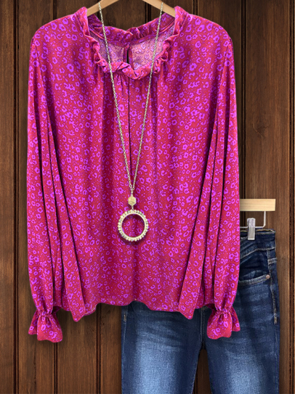 Elegant Lace Crew Neck Top