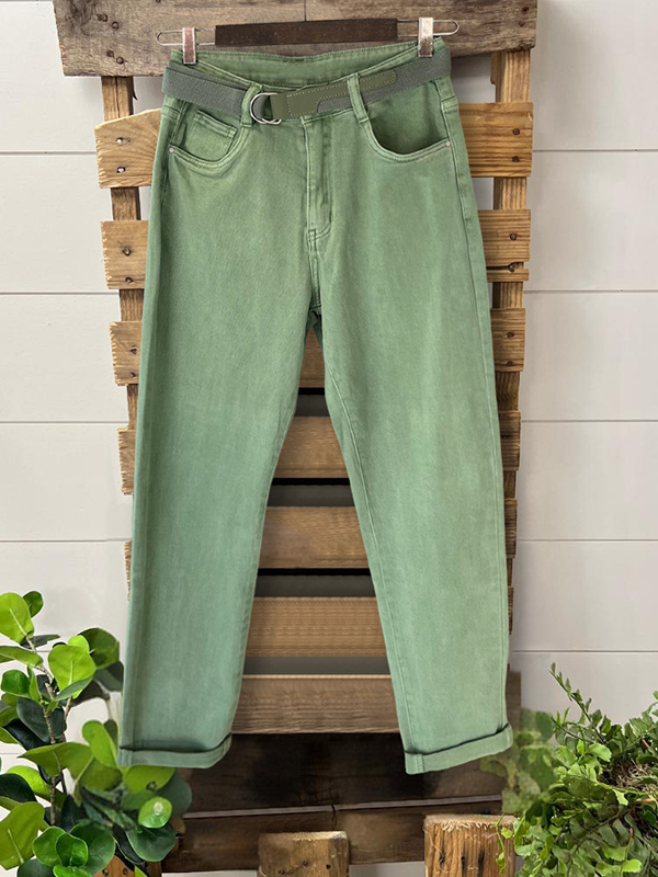 Vintage Green Jeans