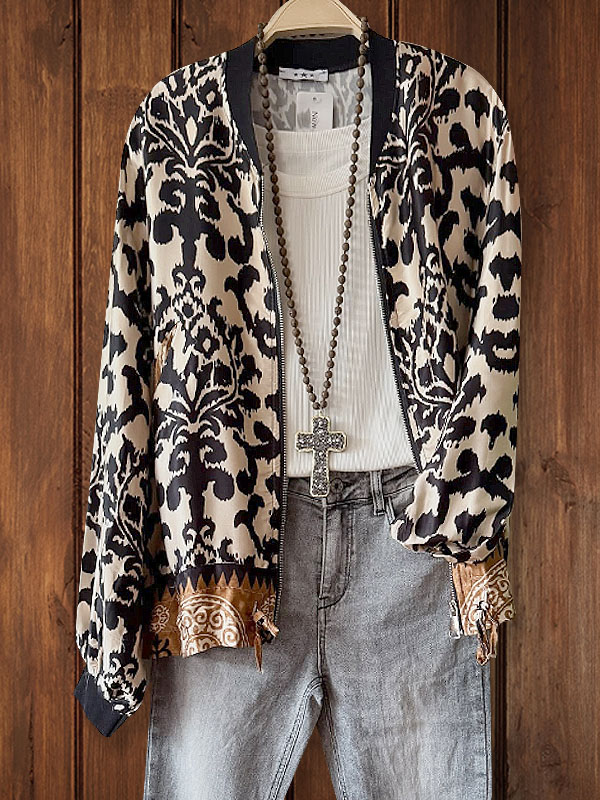 Ethnic Print Jacket