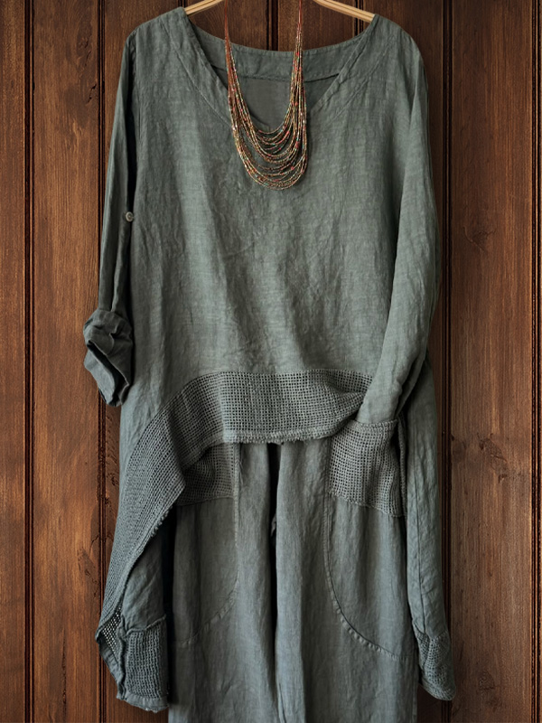 Casual Cotton And Linen Tops