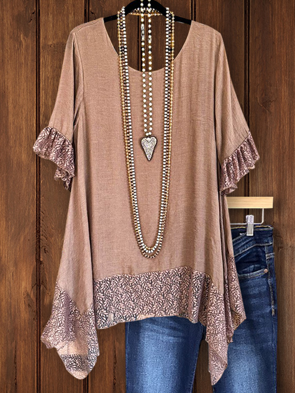 Vintage Lace Patchwork Top