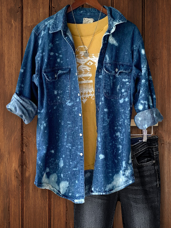Retro Spray Paint Print Top