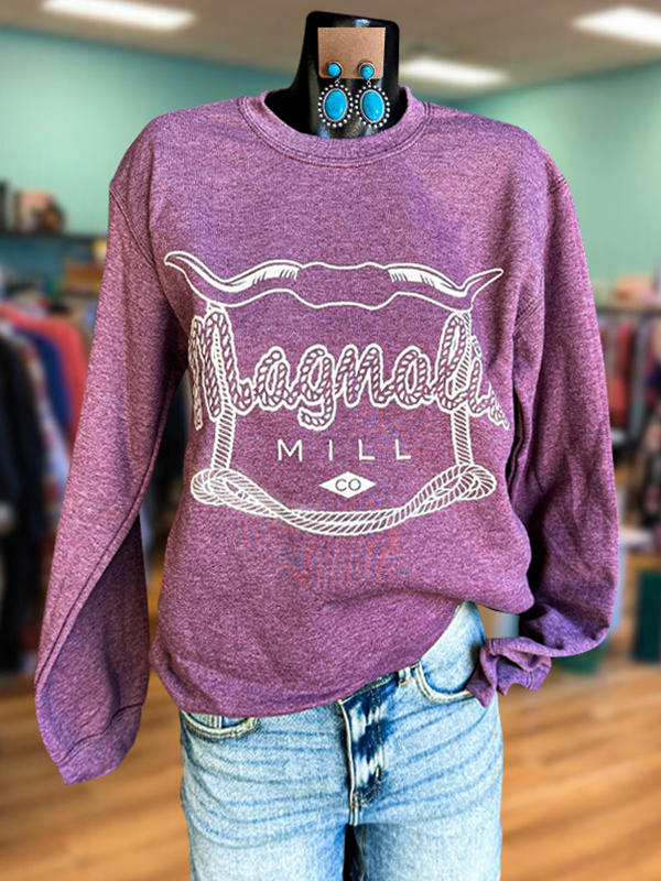 Retro Casual Letter Sweatshirt