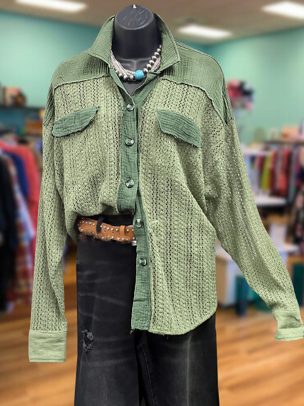 Vintage Double Pocket Panel Shirt