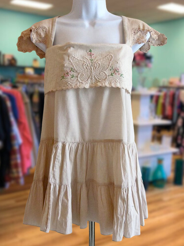 Women's top | Casual Vintage Lace Ruffle Floral Top |Website-shopcharmingrose