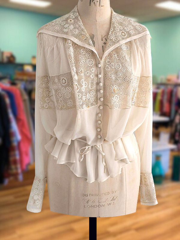 Women's top | Casual Holiday Lace Patchwork Waist Top |Website-shopcharmingrose