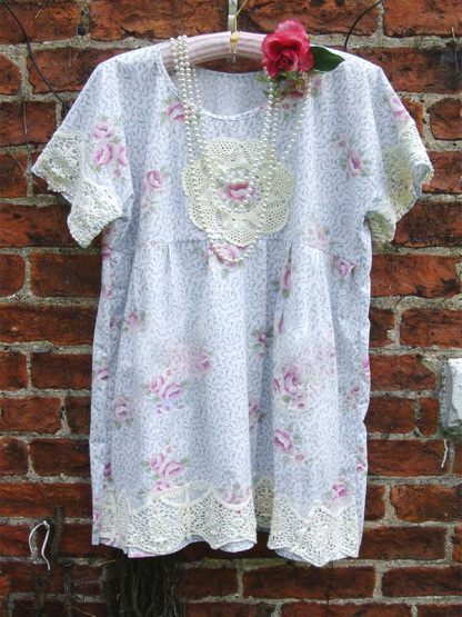 Retro Casual Floral Lace Short-Sleeved Top