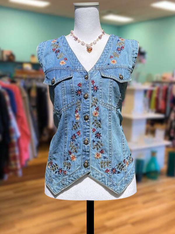 Women's top | Vintage Elegant Floral Embroidered Top |Website-shopcharmingrose