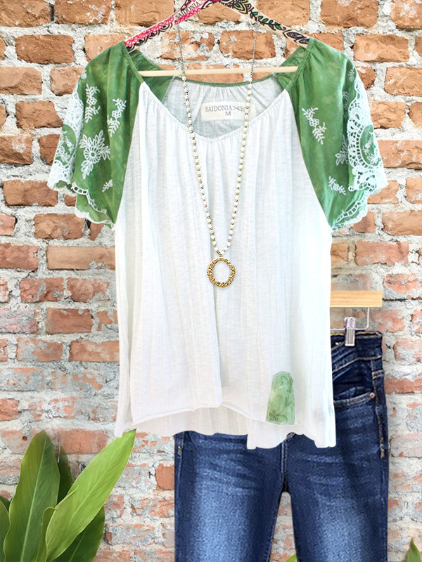 Women's top | Soft Casual Holiday Floral Raglan Sleeve Top |Website-shopcharmingrose
