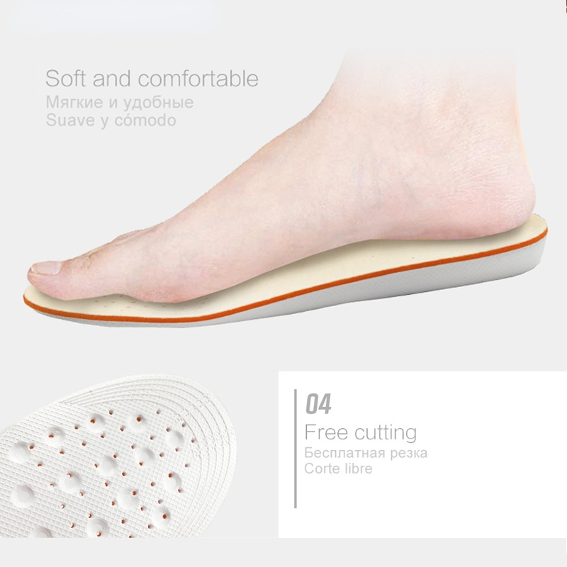 1.5/2.5/3.5cm Height Increase Insole For Shoes Women Man Height Increasing Shoes Inserts Care Foot Pads Comfortable Soles