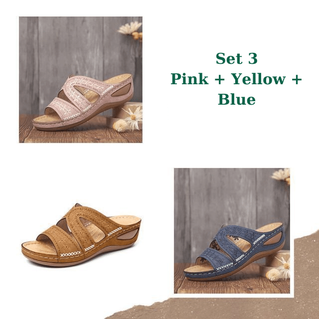 FleekComfyTM Premium Orthopedic Thick Platform Slipper Sandals