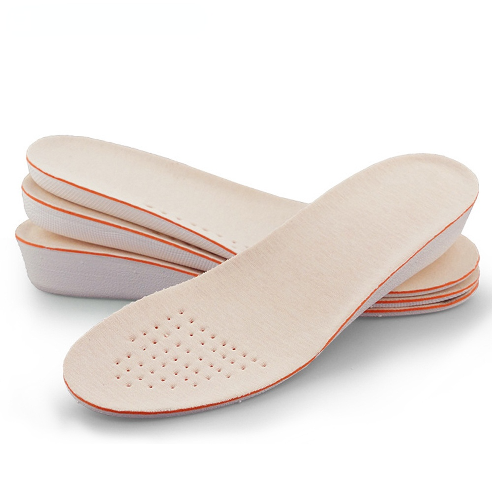 1.5/2.5/3.5cm Height Increase Insole For Shoes Women Man Height Increasing Shoes Inserts Care Foot Pads Comfortable Soles