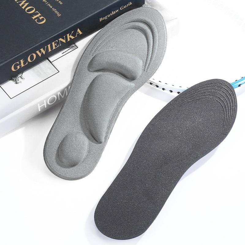 4d Memory Foam  Insoles For Shoes Women Men Flat Feet Arch Support Massage Plantar Fasciitis Sports Pad