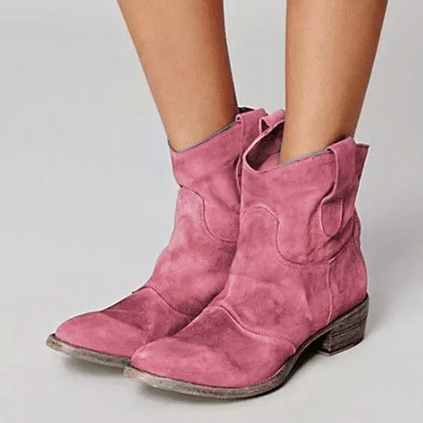 Women's Comfy Low Heel Mid-calf Boots