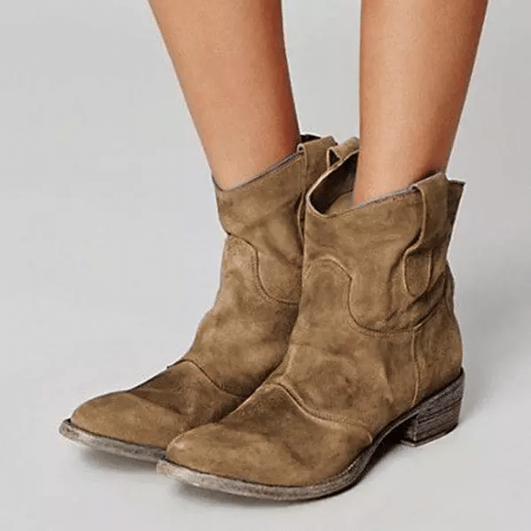 Women's Comfy Low Heel Mid-calf Boots