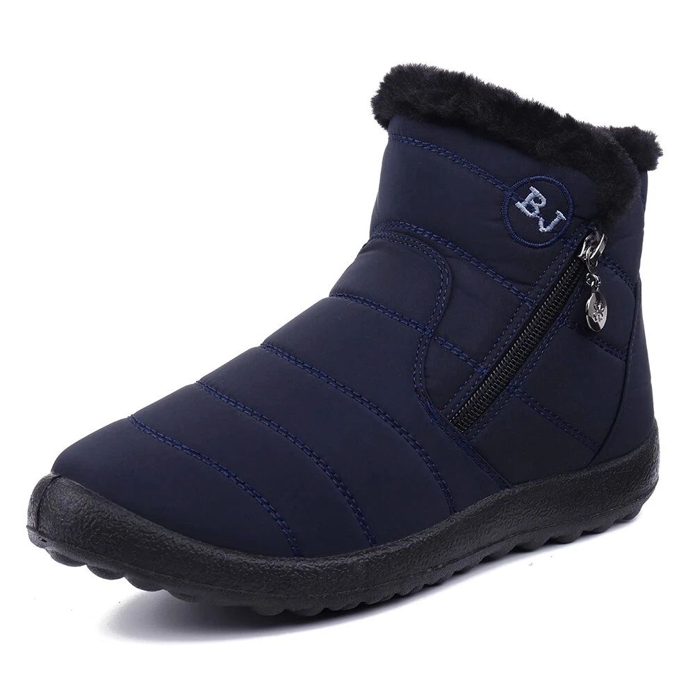 Women Waterproof Warm Lining Winter Snow Ankle Casual Boots