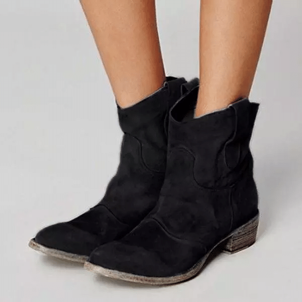 Women's Comfy Low Heel Mid-calf Boots