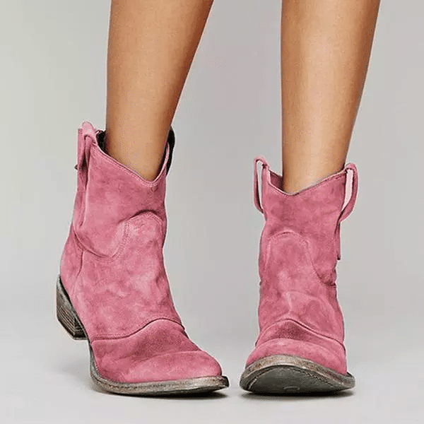 Women's Comfy Low Heel Mid-calf Boots