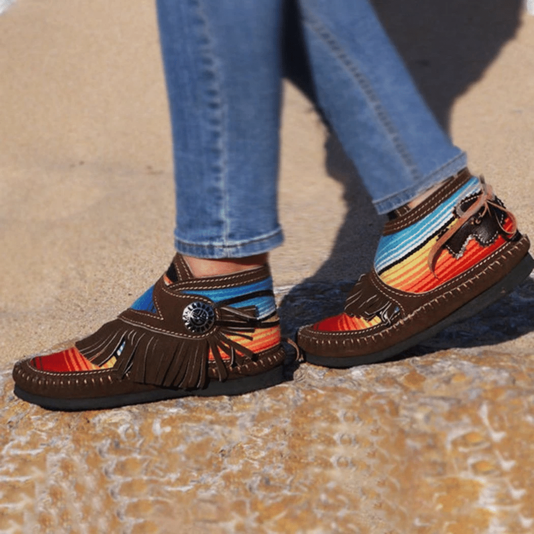 🔥50% OFF TODAY🔥 Cowgirl Leather Moccasins