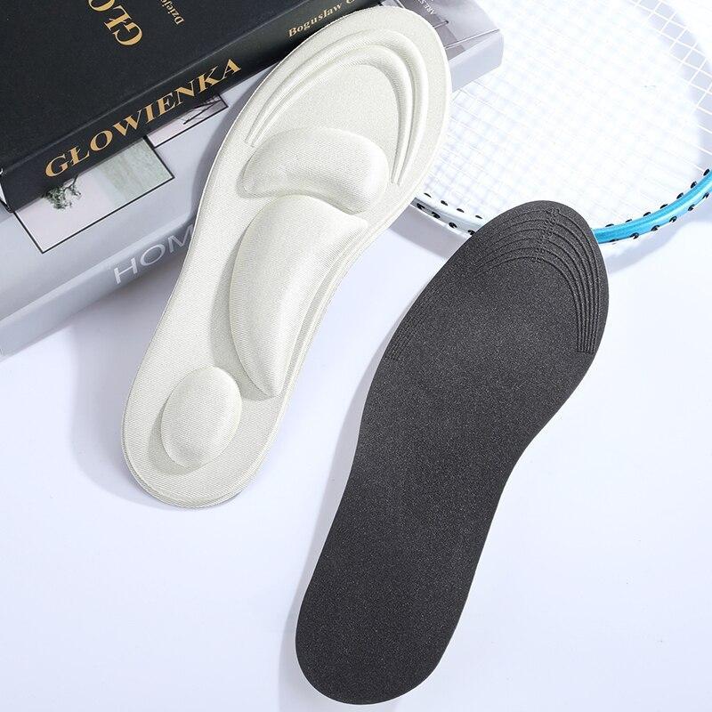 4d Memory Foam  Insoles For Shoes Women Men Flat Feet Arch Support Massage Plantar Fasciitis Sports Pad