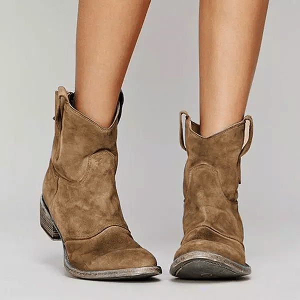 Women's Comfy Low Heel Mid-calf Boots